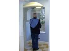 K9000 3D - Patients stand for scans, which only last about 24 seconds